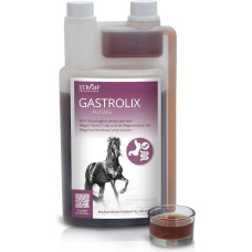 STRÖH Gastrolix (1 litre) • Stabilisation of the gastrointestinal tract for horses • Gastric herb horse • Gastric juice for horses sugar-free • Natural stomach protection for sensitive horse stomachs