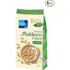 Kölln Whole Grain Multigrain Fleks Classic Pack of 6 (6 x 300 g)