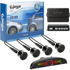Vega VSG Colour Display Parking Aid with Built-in Beeper and 4 Sensors in Different Colours and Designs
