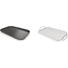 Ninja Woodfire XL Flat Grill Plate, Compatible with BBQ Grill OG850/OG901 & Roasting & Smoking Grill Grate, Perfect for Smoking Large Pieces of Meat