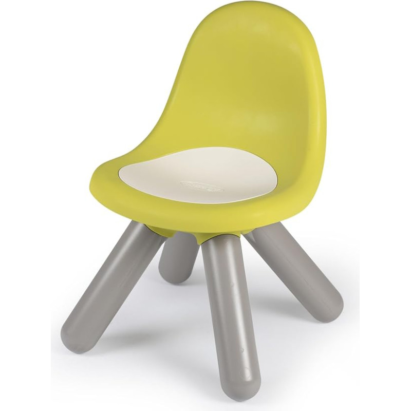 „Smoby“ – „Kid Chair Lime“ – dizaininė vaikų kėdė, skirta vaikams nuo 18 mėnesių, tinka naudoti tiek patalpose, tiek lauke, pagaminta iš plastiko, idealiai tinka sodui, terasai ir vaikų kambariui