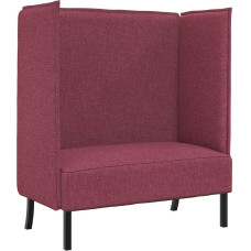 vidaXL High Back Sofa 101cm Wine Red Fabric | Provides maximum comfort and support, modern style fits anywhere, ideal for smaller rooms and space for two
