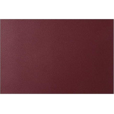 Leather Placemat, Waterproof Placemat, Easy Clean Coaster, Desktop Cafe Placemat, Western Plate, Hot Pot, Non-Slip, 45 x 30 cm, Placemat (Color : Red)