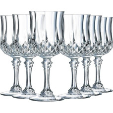 „Cristal d'Arques Paris Longchamp“ – vyno taurė, 170 ml – 6 vnt. rinkinys – pagaminta iš „Kwarx“ medžiagos – sustiprinta pakuotė – blizgesys, skaidrumas ir didelis atsparumas