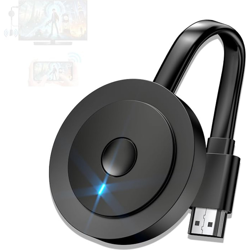 Wireless HDMI Adapter for TV, SOCLLLife Wireless HDMI Dongle, Miracast Dongle, Wireless HiFi Adapter from Android/OS/Windows/Mac OS Laptop, Tablet, to PC/TV/Monitor/Projector, Miracast/Airplay/DLNA 20