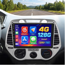 „Hikity“ 4+128G automobilių radijas, skirtas „Hyundai i20“ (2008–2012 m.) su „CarPlay“ ir „Android Auto“ | 9 colių „Incell“ radijas su „Android 15“, FM, RDS, ekvalaizeriu, „Bluetooth“, navigacija, GPS, vaizdo išvestimi, ekrano dalijimo funkcija, SWC, USB,