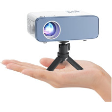 Mini projektorius, VOPLLS 24000L, palaiko „Full HD 1080P“, nešiojamasis vaizdo projektorius su 50 % priartinimu, namų kino projektorius, skirtas mobiliesiems telefonams, planšetiniams kompiuteriams, nešiojamiesiems kompiuteriams, TV dekoderiams ir asmenin