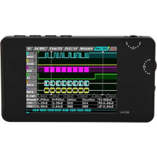 ViaGasaFamido Logikanalysator, Tragbarer Digitaler Logikanalysator mit 2,8-Zoll-TFT-LCD-Display, 4 Kanälen, 100-MHz-Abtastung, 8 MB Speicher, für -Tests und Signal-Debugging in der Automobilelektronik