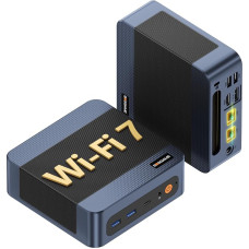 BOSGAME E6 ECO mini kompiuteris su „Core 3 304“ procesoriumi (iki 4,3 GHz) 12 GB LPDDR5X, 512 GB SSD | Mini kompiuteris su „Windows 11“, 4K trijų ekranų palaikymu, „WiFi 7“, „BT 5.4“, dviem LAN jungtimis, kompaktiškas mini stalinis kompiuteris biurui, nam