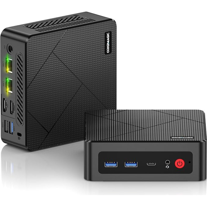 „C4 Air“ mini kompiuteris, suderinamas su AMD „Ryzen 5 3500U“ procesoriumi (iki 3,7 GHz), 8 GB RAM, 256 GB M.2 SSD, mini kompiuteris su trimis 4K ekranais (HDMI/DP/Type C), itin kompaktiškas kompiuteris, skirtas darbui biure, žaidimams ir kūrybai