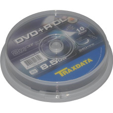 Traxdata DVD+R DL 8.5 GB 8x Cake Pack of 10