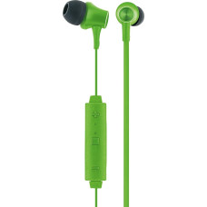 SCHWAIGER KH710BTG 511 In-Ear Headphones Bluetooth with Silicone Ear Pads Cable Microphone Acceptance Button Jack Plug Noise Cancelling Wireless 0.7 m 108 dB Green
