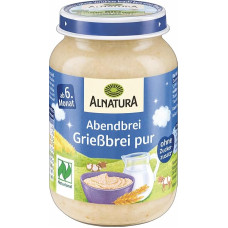 „Alnatura Naturland“ grynos manų kruopos nuo 6 mėnesių, 1 x 190 g