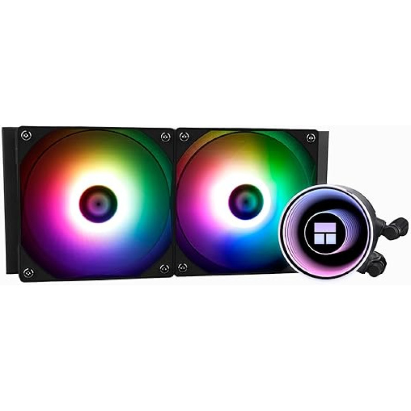 TR FN 240 Black ARGB V2 procesoriaus aušintuvas 240 Black procesoriaus aušintuvo techniniai duomenys: du PWM reguliatoriai, „S-FDB“ guoliai, tinka AMD/AM5/LGA1851