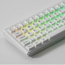 Keycaps German Layout, Pbt Keycaps ISO DE Keycaps, Minimalist White Keycaps, Cherry Profile 139 Keys for Mechanical Keyboard DE Layout 60/64/74/87/104/108 (White)