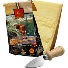 „YesEatIs“ specialioji dėžutė – „Consorzio Vacche Rosse“ – „Parmigiano Reggiano“ (24 mėnesių brandinimas) – 1 kg – nerūdijančio plieno įrankis „Parmigiano“ sūriui