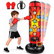Boxsack Kinder ab 6 Jahren, stehend mit Licht, Sound und Zähler