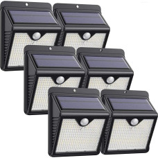 Solar lamps for outdoor,【Pack of 6】iPosible 150 LED Solar Motion Detector Outdoor 2000mAh Solar Lights for Outdoor Solar Outdoor Light with Motion Detector Solar Waterproof Wall Light for Garden