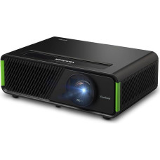 „ViewSonic X2-4K Pro“ – tikrasis 4K HDR artimo atstumo projektorius su „Google TV“, 2500 ANSI liumenų, 240 Hz, 4,2 ms įvesties vėlavimas, automatinis trapečių koregavimas, 60 000 valandų LED tarnavimo laikas, skirtas namų kinui ir žaidimams