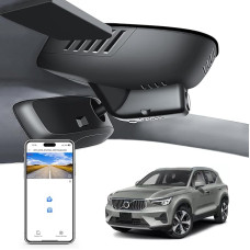 „Mangoal“ 4K vaizdo registratorius, pritaikytas „Volvo XC40“ (2023–2026 m.) ir „XC40 Recharge“ (2021–2024 m.) modeliams (modelis B), „B4“, „B5“, „T4“, „T5“, „P8“ priedai, integruotas gamintojo stiliaus dizainas, UHD 2160P vaizdo įrašymas, „Wi-Fi“ ir progr