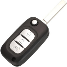 SALPIE Key Shell Compatible with Mercedes Smart 453 Key Shell Black 3 Buttons Easy to Install Robust