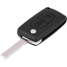 Remote Control for Car Keys, 2 Buttons Remote Car Key ID46 433MHz with Uncut Blade Remote Controls for 207 307 308 407 807 Car