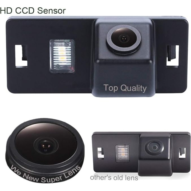 Navinio Super Pro HD Car Night Vision Reversing Camera Parking Aid Colour Camera Reversing System Waterproof for A4 A4L B8 5D A5 S5 2D TT TTS TTRS 8J Passat B6 R36