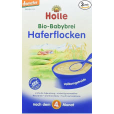 Holle Organic Baby Porridge Oatmeal Pack of 3 x 250 g