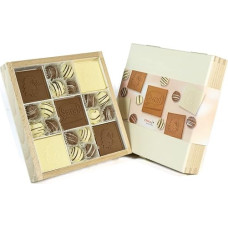 Choco Secrets 'Sorry' Chocolate Box - 16 Handmade Chocolates and 15 Embossed Chocolate Bars in an Elegant Wooden Box - The Sweet Way to Apologize and Ask for Forgiveness