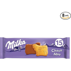 Milka Choco Moo Biscuit with Delicate Alpine Milk Chocolate 8 x 200 g