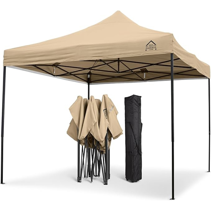 All Seasons Gazebos 3 m x 3 m Heavy-Duty Fully Waterproof Pop-Up Gazebo, 3 x 3 m