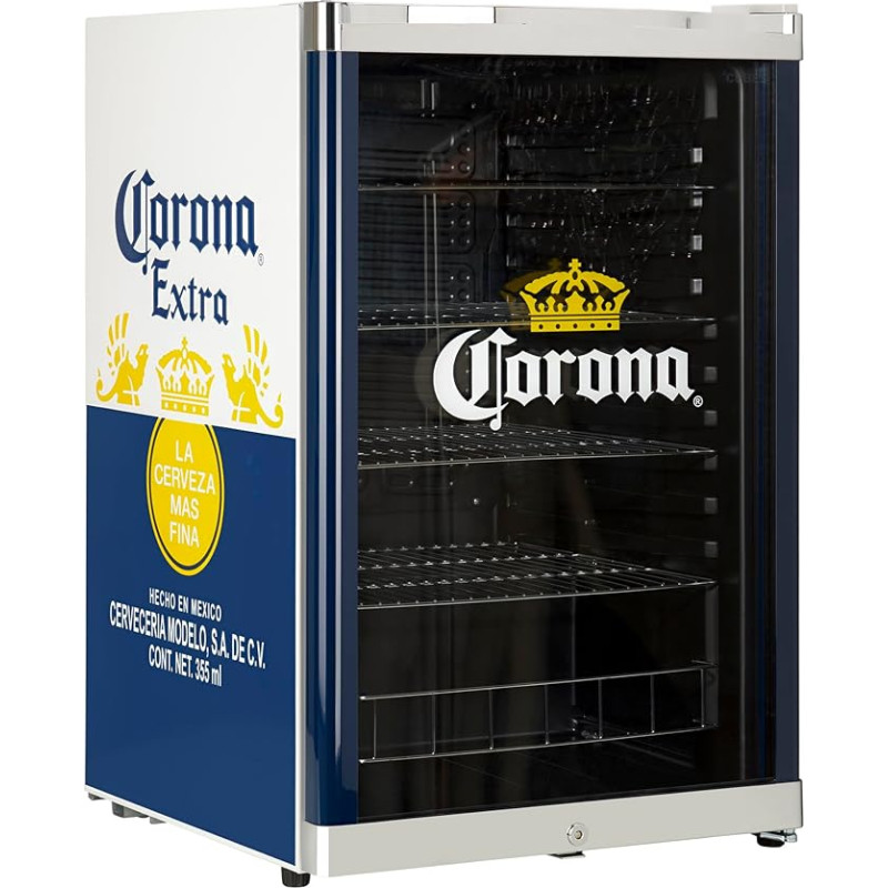 °CUBES Corona Fridge 115L Capacity with Glass Door and 4 Shelves