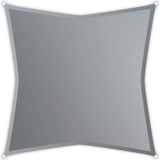 Windhager SunSail Riviera, Sonnensegel, Sonnenschutz, UV-Schutz, witterungsbeständig, wasserabweisend, Quadrat 3,6 x 3,6 m, 10891