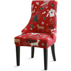 Liykimt Stretch-Schonbezug für Seitenstühle mit Armlehnen, waschbar, gepolsterte Armlehnen, Esszimmerstuhl mit genageltem Rand, für Esszimmer, Wohnzimmer