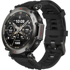 Amazfit T-Rex Ultra 47 mm Outdoor Smartwatch, Dual Band GPS, Route Import & 6 Navigation, Freediving Support & 10 ATM Water Resistance, -30°C Ultra Low Temperature Operation in Military Grade