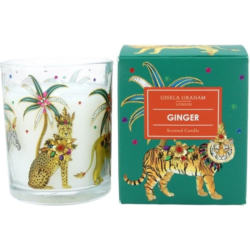 Gisela Graham Bollywood Animals Candle Small 7cm