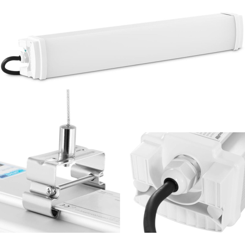 Wiesenfield LED vandeniui atsparus šviestuvas salės sandėliavimo patalpoms IP65 3300 lm 60 cm 30 W