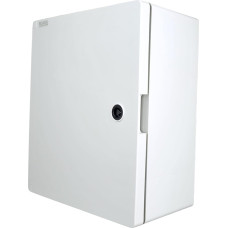 RoadEu - Distribution Box IP65 350 x 300 x 165 mm - Waterproof Plastic Control Cabinet Housing with Mounting Plate - Empty Housing for Outdoor and Industrial Use