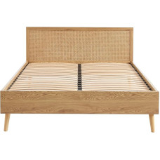 BAÏTA INES Rattan Double Bed 160 x 200 cm Slatted Frame Including