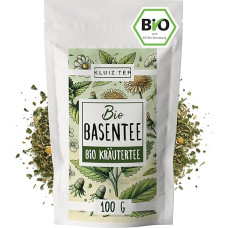 Organic Basic Tea Loose - 100 g I Basic Tea with Nettle, Dandelion, Yarrow and Other Basic Herbs I Herbal Tea by KLUIZ Tea