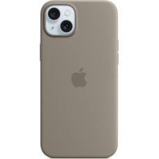 Apple iPhone 15 Plus Silicone Case with MagSafe - Clay Brown