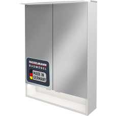 FACKELMANN B.Style LED veidrodinė spintelė su amortizuotais vyriais Matmenys (plotis x aukštis x gylis) Apie 60 x 81,2 x 15,3 cm Aukštos kokybės spintelė su veidrodžiu ir apšvietimu vonios kambariui / kūnui: Balta