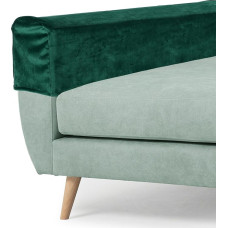 Sofos porankio dangtelis, įtempiamas sofos porankio dangtelis su susuktomis vinimis, atsparus įbrėžimams baldų apsauga sofoms ir kėdėms, žalias