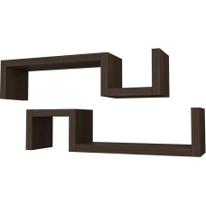 VE.ca-italy 2 Einlegeböden Moderne Design AD S Dicke 4 cm Wenge '