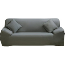 Sofos dangteliai, Eleoption Stretch Sofa Slipcovers Sofos apsaugininkai Poliesterio sofos dangtelis Spandex audinys Minkštas atsparus slydimui Forma tinka sofos dangtelis nuo 74 iki 90 colių, tamsiai pilka