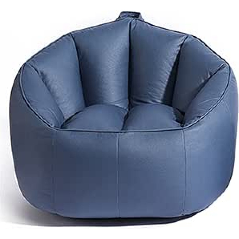 Kūrybiškas laisvalaikis Mažas namų audinys Tinginys sofa, vienas balkonas Miegamasis Maža sofa Pupų maišas sofa Tamsiai mėlyna