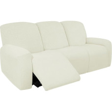 Elastischer Liegesofabezug, 4-teiliger dicker Jacquard-Schonbezug mit Taschen, wasserabweisender Stretch-Stuhlbezug for die Inneneinrichtung ( Spalva : B spalva , Dydis : 3 sėdimos vietos (8 dalių rinkinys) )