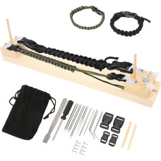 Reguliuojamo ilgio Paracord Jig apyrankės gamintojas, medinė Paracord apyrankė Jig Paracord pynimo audimo DIY amatų įrankis