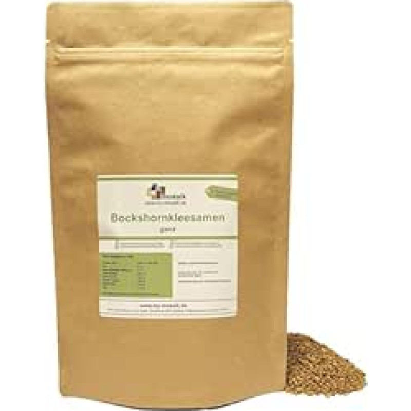 Ožragės sėklos 1000 g - ožragės arbata - ožragės sėklos - idealiai tinka kaip arbata arba prieskonis - 100% natūralus - ožragės sėklos be priedų, veganiškos, sveikos ožragės sėklos iš my-mosaik (1000 g)