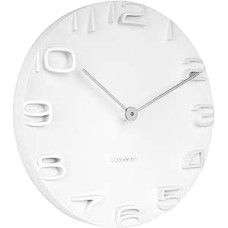 Karlsson Wall Clock On The Edge White W. Chrome Hands